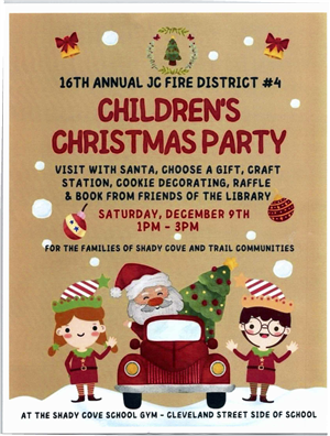 16TH ANNUAL JC FIRE DISTRICT #4 CHILDREN'S CHRISTMAS PARTY
